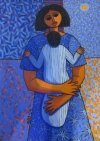 C�ndido Bid� - La madre en azul